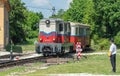Train of Childrens Railway in Budapest, Hungary